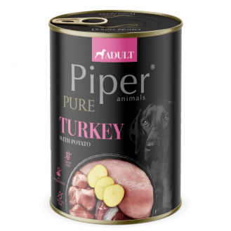 PIPER PURE Dog Adult храна за кучета с пуйка и картофи, 400 г PIPER PURE Dog Adult храна за кучета с пуйка и картофи, 400 г