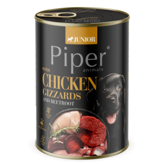 Piper Dog Junior храна за малки кученца с воденички и цвекло, 400 г Piper Dog Junior храна за малки кученца с воденички и цвекло, 400 г
