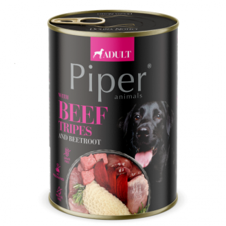 Piper Adult Dog храна за кучета с говеждо шкембе и червено цвекло, 400 г Piper Adult Dog храна за кучета с говеждо шкембе и червено цвекло, 400 г