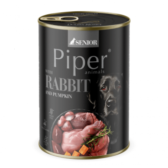 Piper Senior за възрастни кучета със заек и тиква, 400 г Piper Senior за възрастни кучета със заек и тиква, 400 г