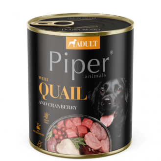 Piper Adult Dog храна за кучета с пъдпъдък и боровинки, 800 г Piper Adult Dog храна за кучета с пъдпъдък и боровинки, 800 г