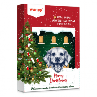 Wanpy Christmas Calendar 150 г - коледен календар с лакомства асорти с пилешко, говеждо, патица Wanpy Christmas Calendar 150 г - коледен календар с лакомства асорти с пилешко, говеждо, патица