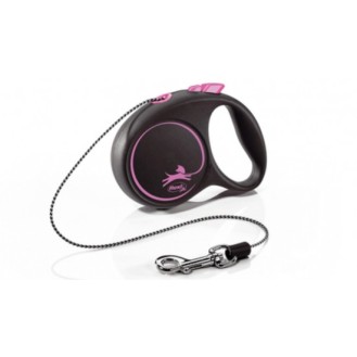 flexi Black Design XS - 3м въже, до 8кг, розово