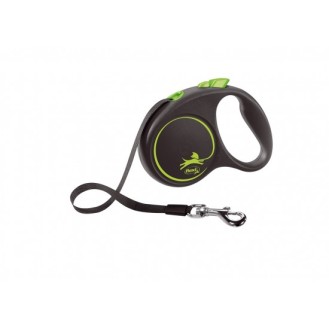 flexi Black Design S - 5м въже, до 12кг, зелено