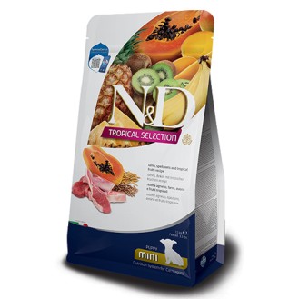 N&D Tropical Selection Puppy MINI Lamb & Tropical fruits – за подрастващи кученца от дребни породи с агнешко, спелта и тропически плодове N&D Tropical Selection Puppy MINI Lamb & Tropical fruits – за подрастващи кученца от дребни породи с агнешко, спелта и тропически плодове
